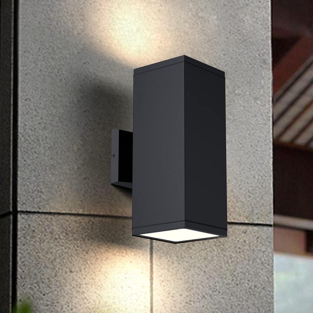Modern Outdoor Wall Light Fixture - Aluminum Exterior Sconce, Waterproof, Wall Mount for Porch, House Outside