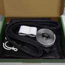 Upgraded Magnetic Screen Door Mesh, Full Strip Magnets, Heavy Duty Fiberglass Mesh, Door Screen Magnetic Closure for Single Door Size 32 x 80 Inch, Screen Door Size 35 x 82 Black