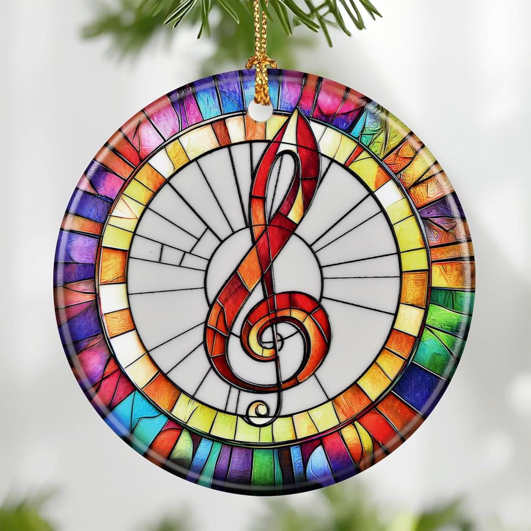 Musical Ornament, Christmas Ornament  Christmas Tree Decor, Holiday Decoration, Stocking Stuffer, Festive Gift Idea, Gifts for Music Lover, Friends, and Family