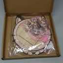 135-Piece Cat Shaped Wooden Jigsaw Puzzle with Frame & Acrylic Cover - Morandi Colored Adult Wood Puzzle, Unique Home Decor Gift for Cat Lovers (Morandi)