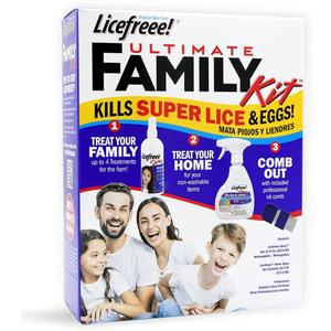 Licefreee Ultimate Family Lice Kit, Includes Spray, Home Spray & Lice Comb