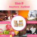 2 x Cat Squishy Squeeze Toys - Kawaii Squishy Fidget Toy, Handmade Cat Fufu Sensory Toys Kit, Cat Lovers Squeeze Toys for Party Favors, Gifts for Adults KidsCrown & Orange cat (Ret)