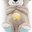 FISHER-PRICE BABY Toy Soothe 'n Snuggle Otter Portable Plush Sound Machine with Music Lights & Breathing Motion for Newborns 0+ Months