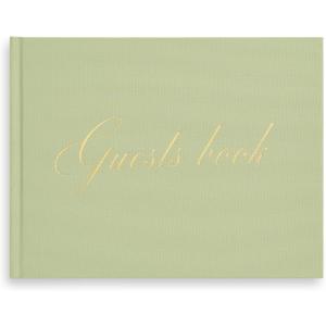 &And Per Se Guest Book for Party, Photo Book, Blank Book and Birthday Guest Book for Special Events, Baby Shower Book to Sign with Blank Lined Pages & Photo Spots (Sage)