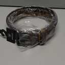 ARIAT Men's Embossed Leather Belt with Barbed Wire Accents and Blue Crystals (38, Brown)