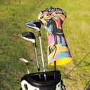 Funny Driver Headcover - Unique Graffiti Style - Waterproof Golf Gead Covers - Golf Club Covers with Soft Lining - Stylish Protection for Your Clubs