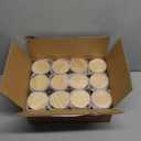 Thick Candle Jars for Making Candles 12 Pcs, 7 OZ Empty Jars with Wood Lids for Candle Making, Sample Container, Clear