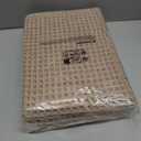 MIULEE Set of 2 Waffle Bathroom Rugs, Boho Bath Rugs Non Slip Washable, Super Absorbent Bath Mats, Ultra Soft Rubber Backed Shower Mats for Bathroom Floor, Tub and Shower, Brown, 17x24 Inch