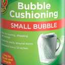 Duck Brand Small Bubble Cushioning Wrap for Moving & Shipping - 30 FT Bubble Packing Wrap for Extra Protection Packaging Boxes & Mailers - Clear Bubble Roll Moving Supplies, Perforated Every 12 IN