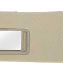 Left Driver Side Sun Visor Fit for Toyota Corolla 2007-2013 Car Sun Visor Assembly W/Vanity Light & Mirror Replaces No.74320-02711-E0 Beige