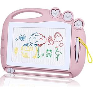AiTuiTui Magnetic Drawing Board Toddler Toys for Girl Gifts, Erasable Doodle Sketching Writing Pad Travel Games for Kids in Car, Early Education Learning Skill Development Toys for Toddlers