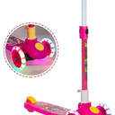 Kamsons Height Adjustable Foldable Scooter, Skate Scooter for Kids, Pink
