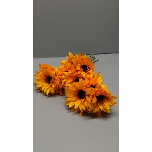 18pcs Sunflowers Artificial Flowers with Long Stems for Indoor Outdoor DIY Wedding Bouquets Baby Shower Centerpieces Floral Arrangements Party Tables Home Decor and Garden Kitchen Office Decorations