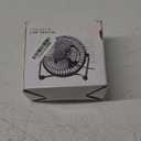 Zuvas Desk Fan Quiet Small USB Fan 360 Rotation Portable Table Fan 2 Speed Mini Personal Fan Air Cooling Electric Fan for Home Office Bedroom Travel Camping, 4 inch Bronze