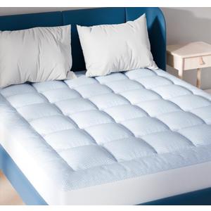 Niagara Cooling Queen Mattress Topper - Pillow Top Mattress Cover Quilted Fitted Cooling Topper for Back Pain Deep Pocket Fits 20 Inches (60x80 Inches)