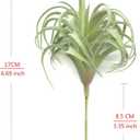 2 PCS Artificial Succulents Plants Real Touch Lifelike Succulants Plants Faux Greenery Plants Garden DIY Home Office Decoration Ornament (Flocking Air Plant)