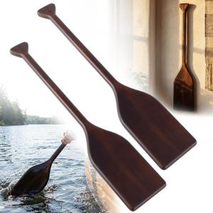 Silipull 2 Pcs 2.5-4ft Wooden Canoe Oar Paddle, 30-48'' Solid Pine Paddle Canoe, for Kayak Small Boat Water Sports Home Wall Decoration Gift for Outdoor Enthusiast