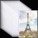 Henoyso 12 Pcs Poster Protector Sleeves 18 x 24 Inch, Clear Plastic Poster Sleeves Frame, Waterproof Rigid Print Sheet Protectors for Art Portfolio Storage, Wall Display, Magazines, Photos, Papers