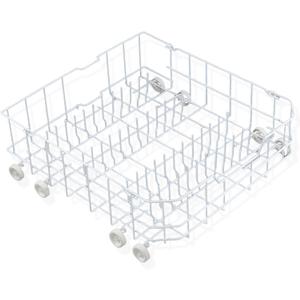 Allstare WD28X10384 Dishwasher Lower Rack Replacement Parts for GE Dishwasher Parts Lower Dishrack Assembly with Wheels GHDA485N10CS GLD4406R00BB GE Dishwasher Bottom Rack 22.2"D x 21.3"W x 7.3"H