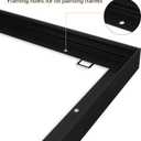 24x36 Aluminum Floater Frame with 9/10" Thickness Blank Stretched Canvas for DIY Oil Painting (Black1PCS)