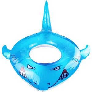 Pool Floats Kids Shark Floaties Inflatable Pool Swim Lounger Raft Summer Swimming Ring Pool Toys for Adults Kids 40.9"*32.3"*17.7"