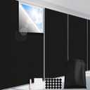 Blackout Curtains for Bedroom, Portable 100% Black Out Window Cover Film, Cuttable Blackout Shades Fabric Sheet, No Drill Window Blinds, Sun Heat Light Blocker for Travel Media Dorm, 57'' W