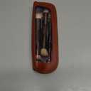 MAANGE 7 PCS Foundation Makeup Brush Set With Bag, Make up Brushes, Eyeshadow Concealer Brush, Double-ended Foundation Contour Powder Blush, Professional Face brush Set Tools For Liquid,Cream(Apricot)