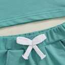 YINGISFITM Toddler Baby Boy Girl Easter Outfit Short Sleve Bunny Shirt Top Bunny Shorts Kids Easter Clothes Summer clothing (Green)