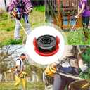 CDIYTOOL Replacement Trimmer Spool, TLH-02 Hy-perTough HT-19-401-003-06, HT-19-401-003-07, 20V Max Cord-Less 12/13inch String Trimmer HT21-401-003-02/03/04, 0.06in/1.6mm Dia, 17FT (8pcs spools+2caps)