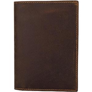 Passport Wallet for Men Women with Pen Holder Retro Slim Crazy Horse Leather Unisex RFID Blocking Passport Cover Travel Wallet Bag Multifunction Card Holder