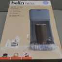 BELLA Single Serve Coffee Maker, K Cup & Coffee Ground Compatible with Removable, Adjustable Drip Tray, Auto Shutoff & Reusable Dishwasher Safe Accessories, Brews 6oz to 14oz, 1000 Watt, Surf