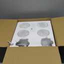 4-Light Nickel Bathroom Light Fixtures, E26 Modern Vanity Lights for Bathroom with Clear Glass Shade, Wall Lamps for Mirror Hallway Kitchen Cabinet Living Room Sconces Lights