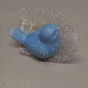 2 Pcs Ceramic Bird Toilet Floor Bolt Caps, Animal Toilet Bolt Covers Decorative, Decorative Bathroom Toilet Bolt, Toilet Bolt Cover for Bottom Easy Installation (Bird-Blue)