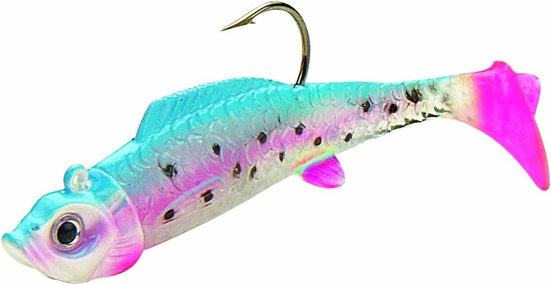 Northland Mimic Minnow Shad-Pack of 6 (1/4 OZ, Blue/Pink)