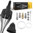 Dasbecan Universal Pneumatic CV Boot Expander Tool, CV Axle Boot Installation Tool, CV Joint Boot Spreader Removal Tool Kit Compatible with BMW UTV ATV (Black) (Basic Kit (No Pliers, 1 Boot + 2 Clamps))