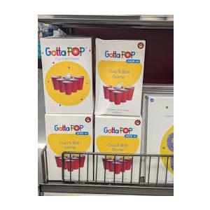 CUPS AND BALL GAME RED (1 Pack)
