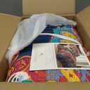 Levtex Home - Mackenzie Bedspread Set - Queen Bedspread and Two Standard Shams - Bohemian - Teal, Orange, Yellow, Green, Blue - Bedspread (110X106in.) and Shams (20x26in.) - Cotton