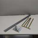4 Grey 30 inch metal, 4 bronze 14 inch, Screws