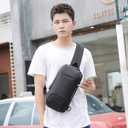 OZUKO Sling Backpack for Men - Anti-Theft Crossbody Bag, Waterproof with USB Charging Port (Blue)