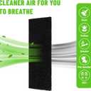 4"x12" Activated Carbon Air Vent Filters for Home, 10 Pack Dust Control Activated Charcoal Floor Vent Filters Air Filter Freshener for Home Vents to Purify Indoor Air