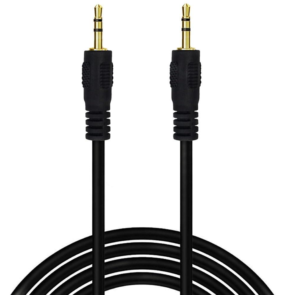 Seadream 6Feet 2.5mm Male to Male Subminiature Stereo Headset Headphone Jack Gold Plated Connector Wire Cord Plug Cable (Straight to Straight)