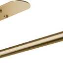 VAEHOLD Self Adhesive Paper Towel Holder Under Cabinet Mount, Wall Mounted Paper Towel Roll Holder for Kitchen, Bathroom, Wall - SUS304 Stainless Steel (Gold)