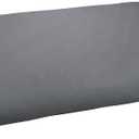 Sorra Home AMCS104290 Bench Cushion, 60 in x 19 in x 3 in, Poly Solid-Charcoal