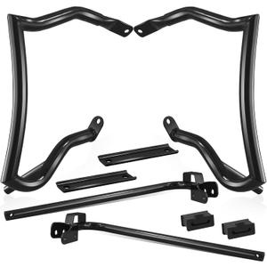 Saddlebag Guard Crash Bar Bracket Compatible with Harley Davidson Touring Street Glide Road Glide Road King Electra Glide Ultra Limited CVO Black 2009-2025