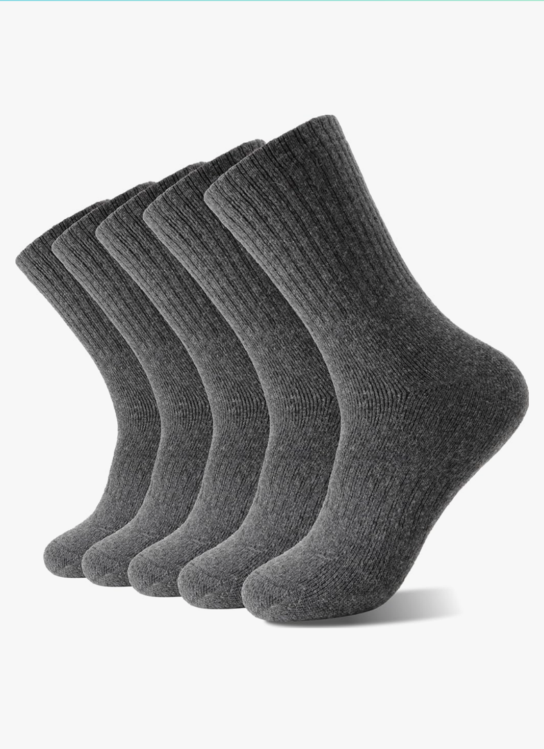Sandsuced 4 Pack Merino Wool Hiking Socks for Women Warm Winter Thick Thermal Cozy Boot Work Soft Ladies Socks