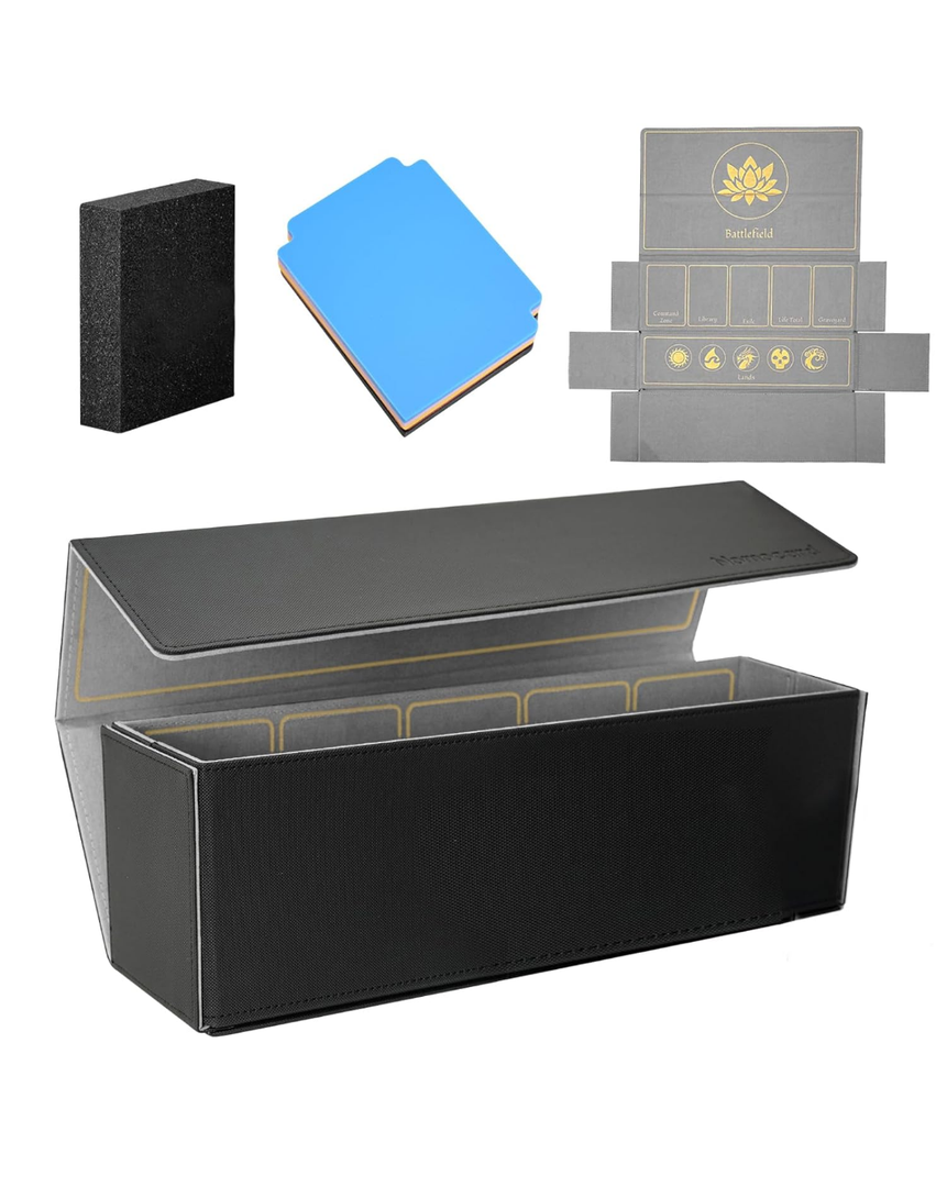 Nomocard Card Deck Box for Trading Card Storage, Toploader Storage Box
