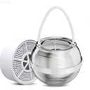 Bath Filter for Tub - Bathtub Water Filter for Softer Skin & Hair, 8 Stages Hotel Grade Filtration Bath Water Filter, 2,500 Gal of Filtration, BPA Free, Easy to Install, Silver