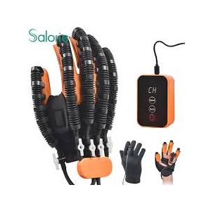 Rehabilitation Robot Glove for Stroke Patient, Hand Stroke Recovery Equipment with Portable Belt, USB Chargeable Fingers Strength Training Device for Hemiplegia, Adjustable Speed and Strength