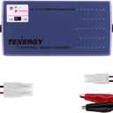 Tenergy Smart Battery Charger for NiMH/NiCd 7.2V-12V 6S-10S Battery Packs, Compatible with Standard Tamiya/Mini Tamiya/Alligator Clip Connector for RC Cars, Airplanes, Airsoft Batteries