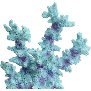 PENCK Artificial Coral Aquarium Decor - Resin Coral Sculpture Ornaments for Home, Bathroom, Living Room Decor, Blue